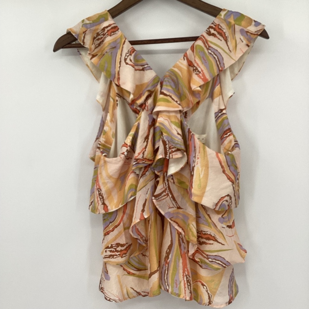 By Together Multicolor Ruffled Blouse - Picture 4 of 13